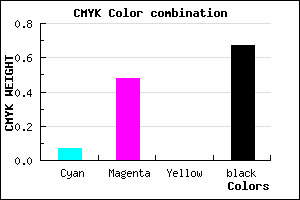 #4D2B53 color CMYK mixer