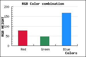 rgb background color #4D2EA8 mixer