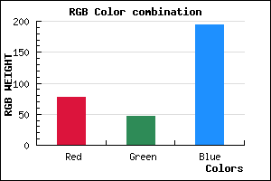rgb background color #4D2EC2 mixer