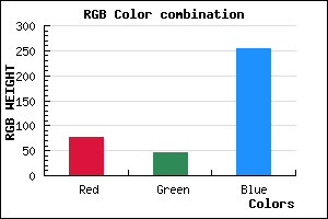 rgb background color #4D2EFD mixer