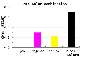#4D373B color CMYK mixer