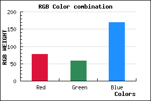 rgb background color #4D3BA9 mixer