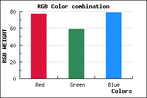 rgb background color #4D3B4F mixer