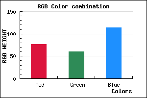 rgb background color #4D3C72 mixer
