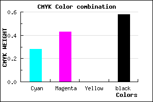 #4D3D6B color CMYK mixer