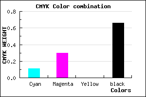 #4D3D57 color CMYK mixer
