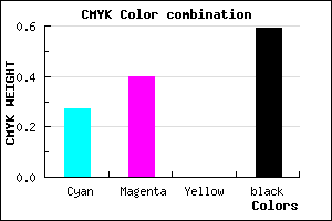 #4D3F69 color CMYK mixer