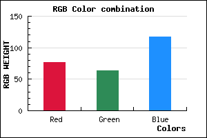 rgb background color #4D3F75 mixer