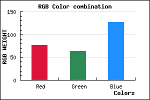 rgb background color #4D3F7F mixer