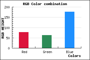 rgb background color #4D3FB1 mixer