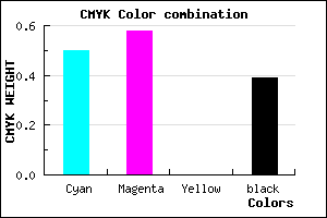 #4D419B color CMYK mixer