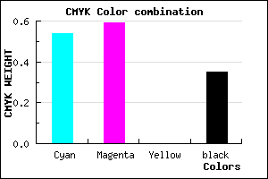#4D44A6 color CMYK mixer