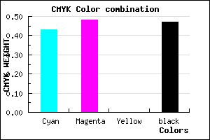 #4D4686 color CMYK mixer