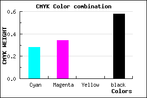 #4D476B color CMYK mixer