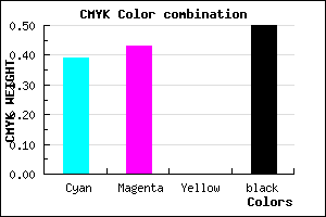 #4D487F color CMYK mixer