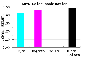#4D4885 color CMYK mixer