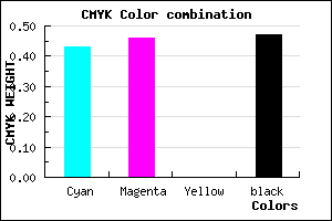 #4D4886 color CMYK mixer