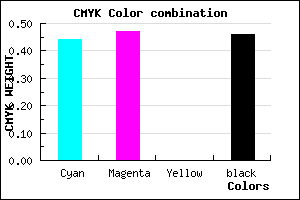 #4D4889 color CMYK mixer