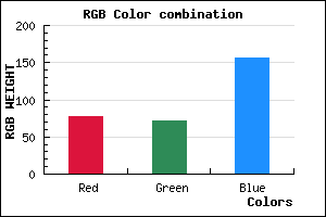 rgb background color #4D489C mixer