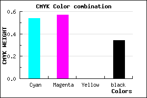 #4D48A8 color CMYK mixer