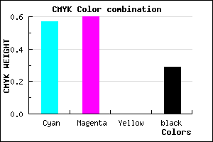 #4D48B5 color CMYK mixer