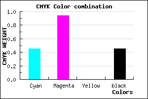 #4D088C color CMYK mixer