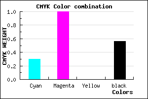 #4E0070 color CMYK mixer