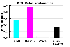 #4E0BAB color CMYK mixer