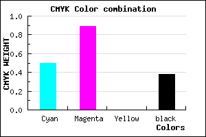 #4E129D color CMYK mixer