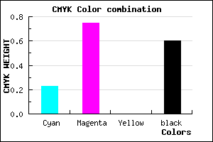 #4E1965 color CMYK mixer