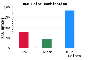 rgb background color #4E2BB7 mixer