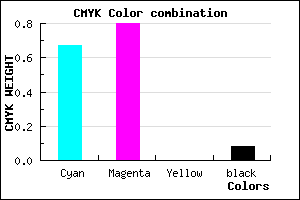 #4E2EEA color CMYK mixer
