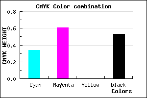 #4E2F77 color CMYK mixer