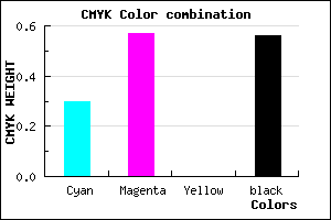 #4E3070 color CMYK mixer