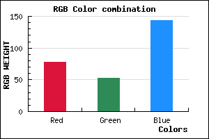rgb background color #4E358F mixer