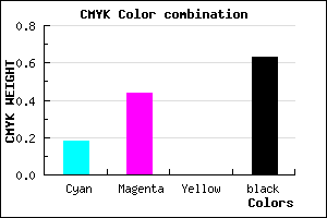 #4E355F color CMYK mixer