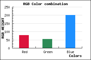 rgb background color #4E36C9 mixer