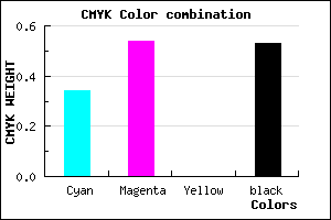 #4E3777 color CMYK mixer