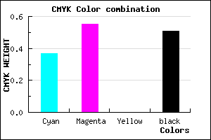 #4E387C color CMYK mixer