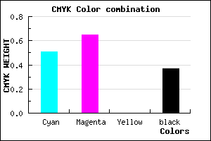 #4E38A0 color CMYK mixer