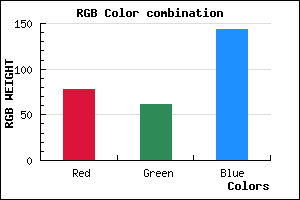rgb background color #4E3D8F mixer
