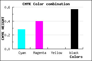#4E416D color CMYK mixer