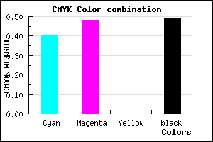 #4E4482 color CMYK mixer