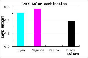 #4E459F color CMYK mixer