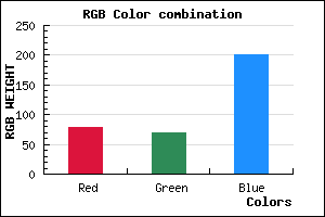 rgb background color #4E45C9 mixer