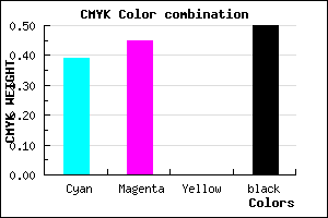 #4E4680 color CMYK mixer