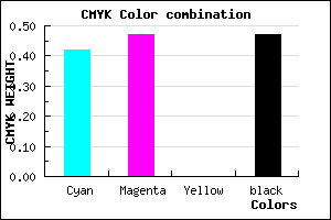 #4E4887 color CMYK mixer