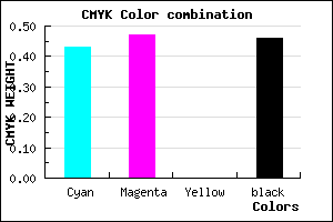 #4E4889 color CMYK mixer