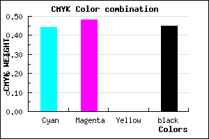 #4E488B color CMYK mixer