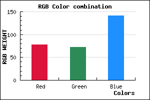 rgb background color #4E488D mixer